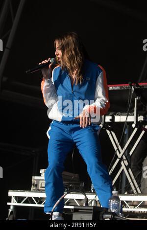 4. Juni 2023 UK Gloucestershire cheltenham Rennstrecke Mel C Vorstellung am Wychwood Festival Day 3 Stockfoto