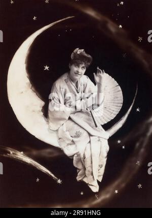 GERALDINE ULMAR (1862-1932) amerikanische Sängerin und Schauspielerin als Yum TUM in einer Broadway-Produktion des Mikado 1885 Stockfoto