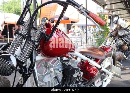 Juni 23. 2023. Budapest, Ungarn Harley-Davidson 120. Jubiläumsfestival. Europas größtes Motorradfestival im Puskás Arena Park der ungarischen Hauptstadt. Kredit: Ilona Barna BIPHOTONEWS/Alamy Live News Stockfoto