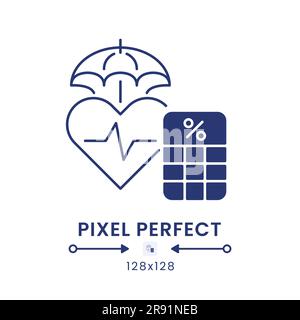 Medicare Tax schwarzes, solides Desktop-Symbol Stock Vektor