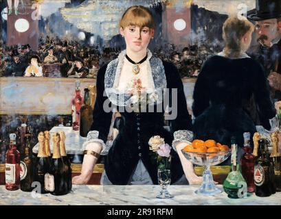 Eine Bar im Folies-Bergère. Edouard Manet. 1881-1882. Stockfoto