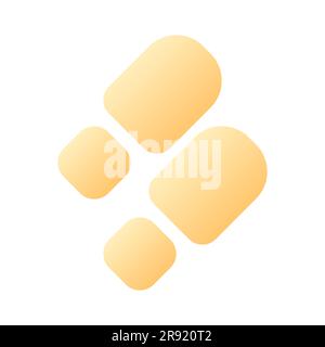 Schuhputzservice Pixel Perfect Flat Gradient zweifarbiges ui-Symbol Stock Vektor