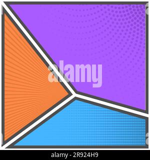 Abstrakter Hintergrund im Pop-Art-Stil. Eine Vorlage für Comics und kreatives Design. Stock Vektor