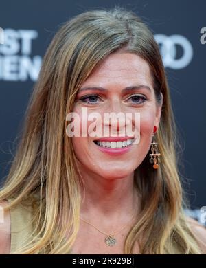 München, Deutschland. 23. Juni 2023. Nele Kiper, Schauspielerin, kommt zur Eröffnung des Münchner Filmfestivals auf die Gasteig HP8. Das Filmfestival wird dieses Jahr mit dem Film „die persische Version“ eröffnet und zeigt bis 01.07.2023 Filme aus der ganzen Welt. Kredit: Sven Hoppe/dpa/Alamy Live News Stockfoto