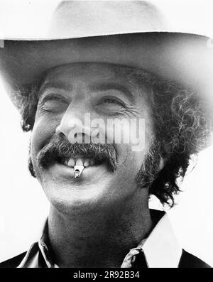 Dustin Hoffman, Drehort des Films „Wer ist Harry Kellerman und warum sagt er diese schrecklichen Dinge über mich?“, National General Pictures, 1971 Stockfoto