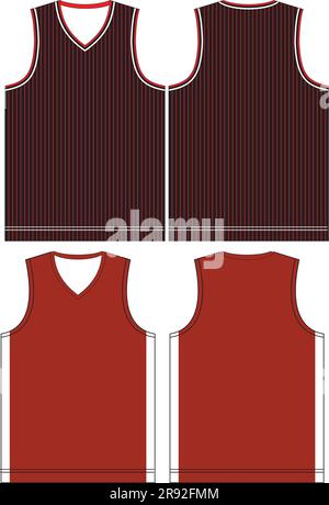 Vorlagen für Basketball Jersey Mock Ups Stock Vektor
