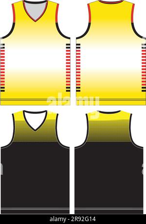 Vorlagen für Basketball Jersey Mock Ups Stock Vektor
