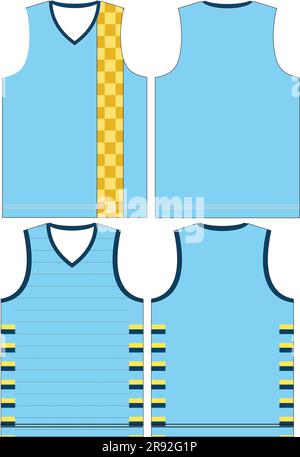 Vorlagen für Basketball Jersey Mock Ups Stock Vektor
