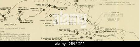 "Elektronische Navigationshilfen; loran-, Funkbake- und Radarfunksysteme sowie loran-, Funkpeilungs- und Schiffsradargeräte" (1949) Stockfoto