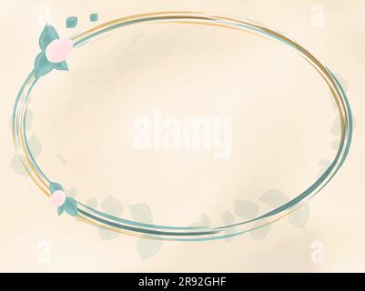 Vorlage für Einladungskarte Aquarelle Vektordarstellung Retro-rustikaler Stil Stock Vektor