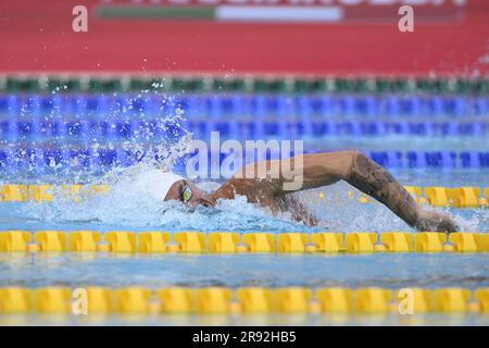 Rom, Italien. 23. Juni 2023. Während der internationalen Schwimmmeisterschaft - 59. Settecolli Trophy im Schwimmstadion Foro Italico, 23. Juni 2023, Rom, Italien. Kredit: Live Media Publishing Group/Alamy Live News Stockfoto