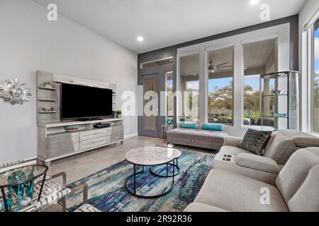 Ein Heim-Wohnzimmer Stockfoto