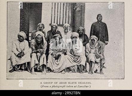 Eine Gruppe arabischer Sklavenhändler Stockfoto