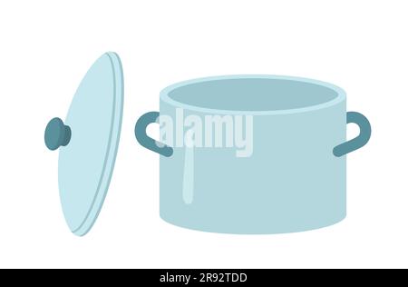 Küchentopf-Aufkleberkonzept Stock Vektor