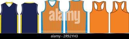 Basketballshorts Mock-ups-Vorlagen Stock Vektor