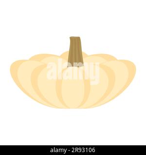 Kürbis Design Element Gourd Illustration für Halloween und Thanksgiving Day Farm Produkt Vector Illustration isoliert auf weißem Hintergrund Stock Vektor