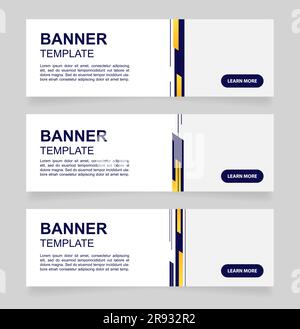 Stadion Sportveranstaltung Promo Web Banner Design Vorlage Stock Vektor