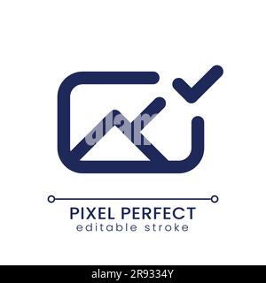 Angewendetes Symbol für die perfekt lineare benutzeroberfläche der Fotodatei Stock Vektor