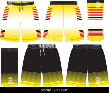 Vorlagen für Basketballshorts Stock Vektor