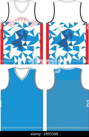 Vorlagen für Basketball Jersey Mock Ups Stock Vektor