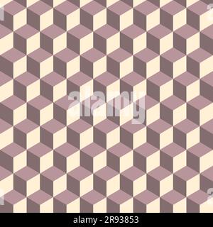 Geometrischer Würfelhintergrund, Vektordarstellung Stock Vektor