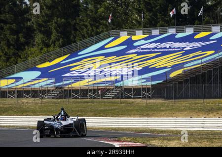 09 EVANS Mitch (nzl), Jaguar TCS Racing, Spark-Jaguar, Jaguar I – Time 6, Action während des 2023 Southwire Portland ePrix, 9. Tagung der ABB FIA Formel E-Weltmeisterschaft 2022-23, auf der Portland International Raceway vom 22. Bis 24. Juni 2023 in Portland, Vereinigte Staaten von Amerika Stockfoto