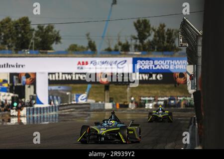 51 MULLER Nico (Hg), Team ABT - CUPRA, Spark-Mahindra, Mahindra M9-Electro, Action während des 2023 Southwire Portland ePrix, 9. Tagung der ABB FIA Formel E Weltmeisterschaft 2022-23, auf der Portland International Raceway vom 22. Bis 24. Juni 2023 in Portland, Vereinigte Staaten von Amerika Stockfoto