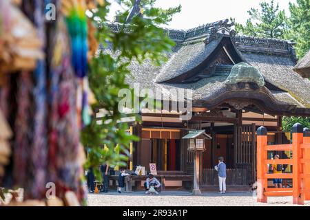 Sumiyoshi-taisha in Sumiyoshi-ku, Osaka, Präfektur Osaka, Japan Stockfoto