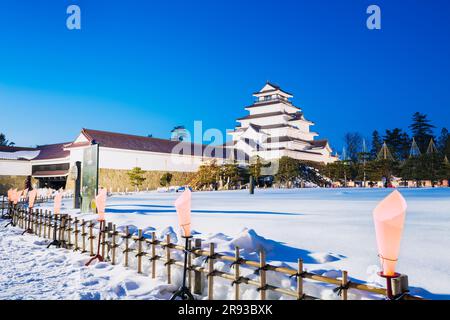 Aizu Picture Candle Festival Stockfoto