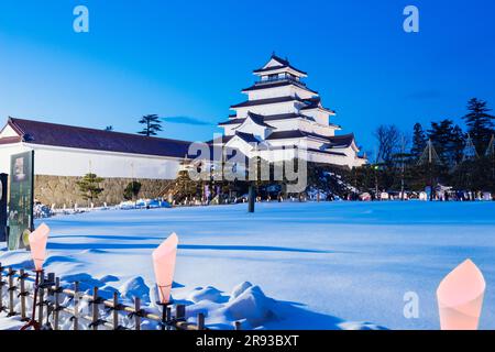 Aizu Picture Candle Festival Stockfoto