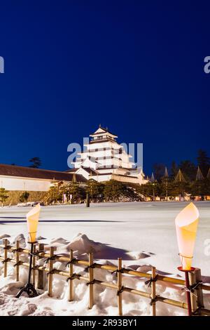 Aizu Picture Candle Festival Stockfoto