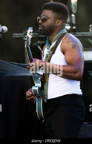 Mailand, Italien. 23. Juni 2023 Abraham Alexander tritt am 23 2023. Juni live im Carroponte in Mailand, Italien, auf. Credit: Mairo Cinquetti/Alamy Live News Stockfoto