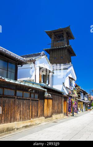 Die Glocke der Zeit in Koedo-Kawagoe Stockfoto