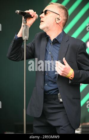 Leeds, Großbritannien. 17. Juni 2023. Blancmange tritt beim Lets Rock Leeds 80s Festival in Leeds auf. Kredit: SOPA Images Limited/Alamy Live News Stockfoto