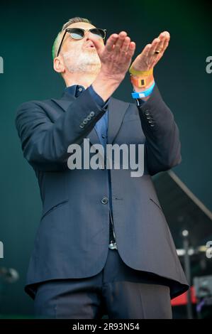 Leeds, Großbritannien. 17. Juni 2023. Blancmange tritt beim Lets Rock Leeds 80s Festival in Leeds auf. (Foto: Robin Burns/SOPA Images/Sipa USA) Guthaben: SIPA USA/Alamy Live News Stockfoto