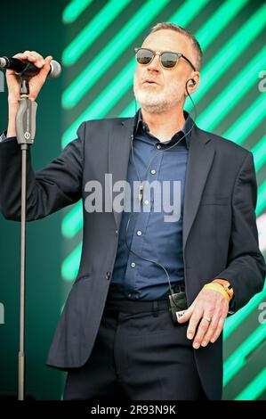 Leeds, Großbritannien. 17. Juni 2023. Blancmange tritt beim Lets Rock Leeds 80s Festival in Leeds auf. (Foto: Robin Burns/SOPA Images/Sipa USA) Guthaben: SIPA USA/Alamy Live News Stockfoto