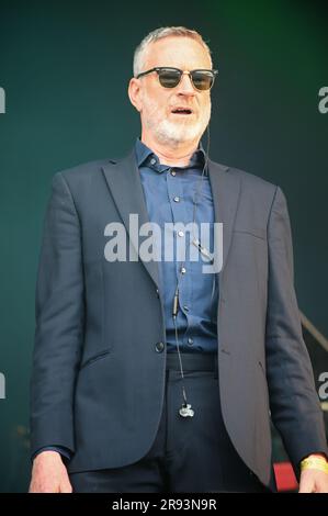 Leeds, Großbritannien. 17. Juni 2023. Blancmange tritt beim Lets Rock Leeds 80s Festival in Leeds auf. (Foto: Robin Burns/SOPA Images/Sipa USA) Guthaben: SIPA USA/Alamy Live News Stockfoto