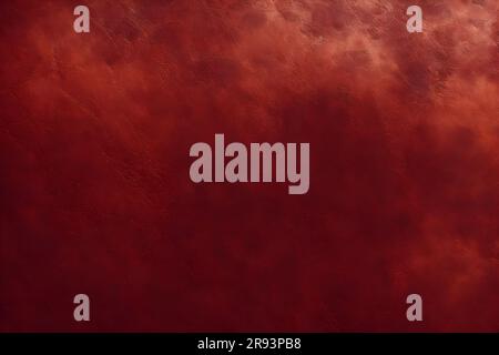 Textur aus rotem Ledermaterial und Hintergrund. Stockfoto