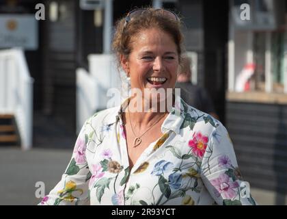 Sheila Lewis Racing auf der Uttoxeter Racecourse Stockfoto