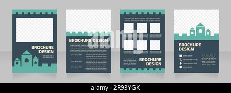 Nachhaltige Architektur Erhaltung leere Broschüre Design Stock Vektor