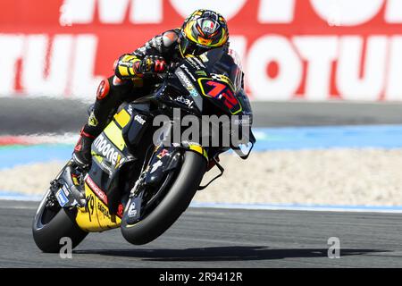 ASSEN – Marco Bezzecchi (ITA) auf seiner Ducati während der MotoGP Qualifizierung am 24. Juni 2023 auf der TT-Strecke in Assen, Niederlande. ANP VINCENT JANNINK Stockfoto