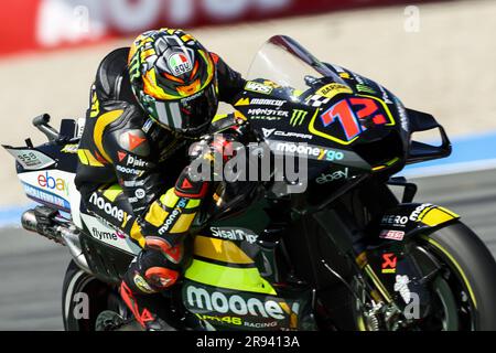 ASSEN – Marco Bezzecchi (ITA) auf seiner Ducati während der MotoGP Qualifizierung am 24. Juni 2023 auf der TT-Strecke in Assen, Niederlande. ANP VINCENT JANNINK Stockfoto