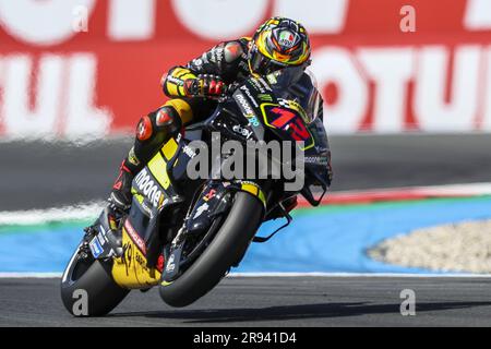 ASSEN – Marco Bezzecchi (ITA) auf seiner Ducati während der MotoGP Qualifizierung am 24. Juni 2023 auf der TT-Strecke in Assen, Niederlande. ANP VINCENT JANNINK Stockfoto