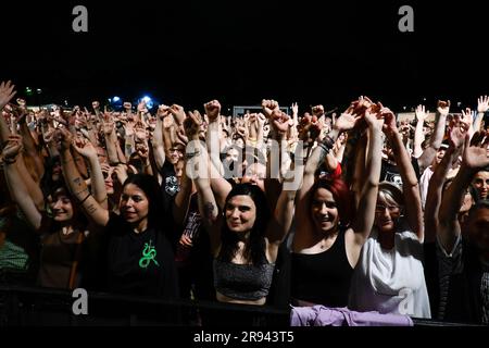 Rom, Italien. 23. Juni 2023. Muro del Canto während der Maestrale Tour Estivo 2023 am 23. Juni 2023 im Parco Schuster, Rom, Italien. (Foto: Domenico Cippitelli/NurPhoto)0 Kredit: NurPhoto SRL/Alamy Live News Stockfoto