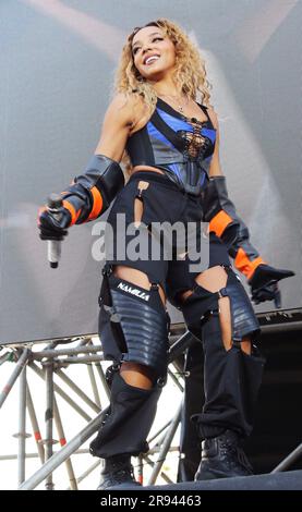 Tinashe in Konzert auf dem Hippodrom von Mailand anlässlich des I Days Festivals 2023 Stockfoto