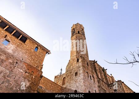 Die Kapelle Santa Agata ist eine Kapelle in Barcelona, Katalonien, Spanien. Es ist auch wie die königliche Kapelle. Stockfoto