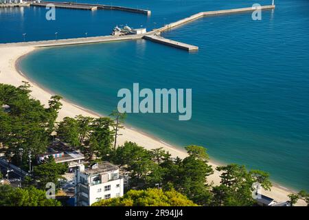 Ohama Park und das Meer Stockfoto