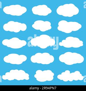 Wolken am blauen Himmel Stock Vektor