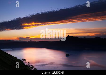 Mashu-See am Morgen Stockfoto