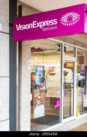 Vision Express Optiker kaufen nach Großbritannien Stockfoto
